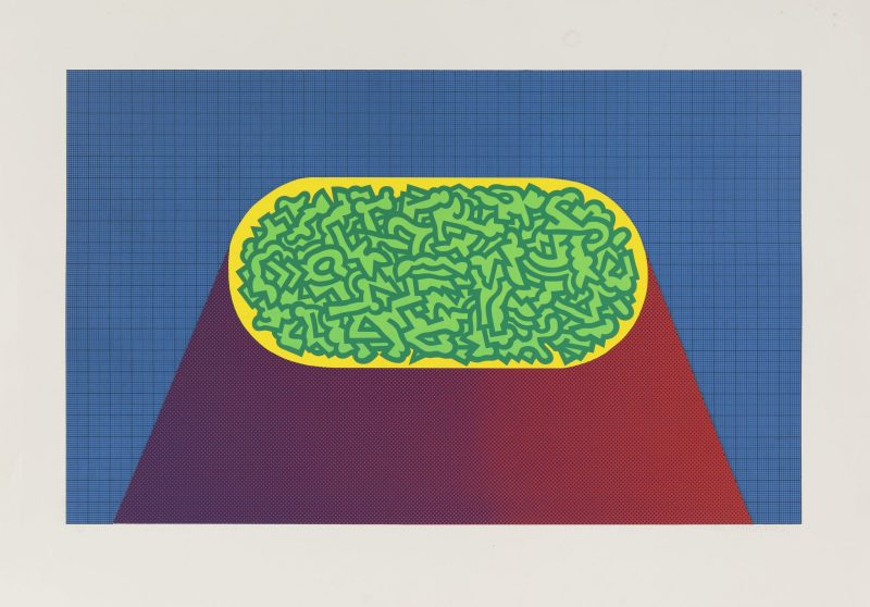 Alun Leach-Jones 'Affinities - A tribute to Vernon Watkins - suite of 7' 1971 screenprint, from edition of 40 53 x 85 cm $900