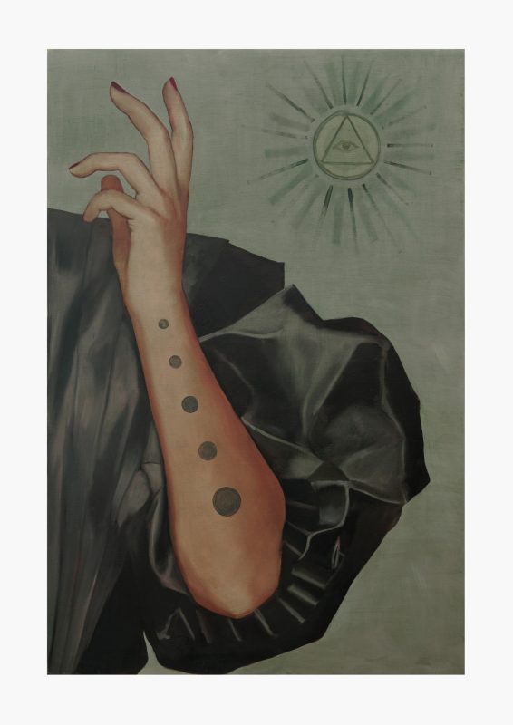 Heidi Yardley 'The climbing harmonies' 2025 oil on linen 107 x 71 cm $7,900