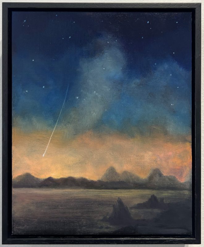 Kez Hughes 'Aurora' 2025 oil on board 25 x 20 cm $1,900