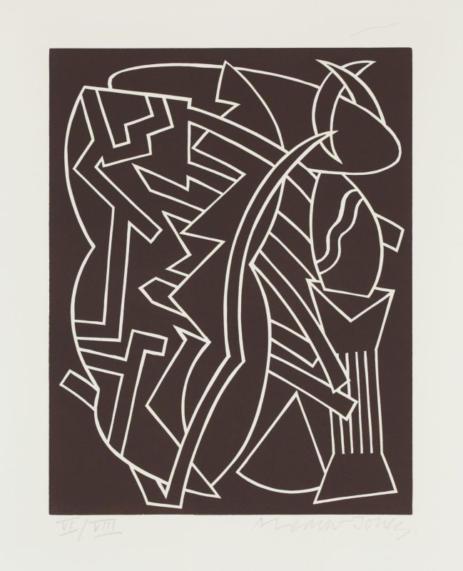 Alun Leach-Jones 'Lupercalia 2' 1983 linocut, from editio of VIII 30 x 24 cm $300