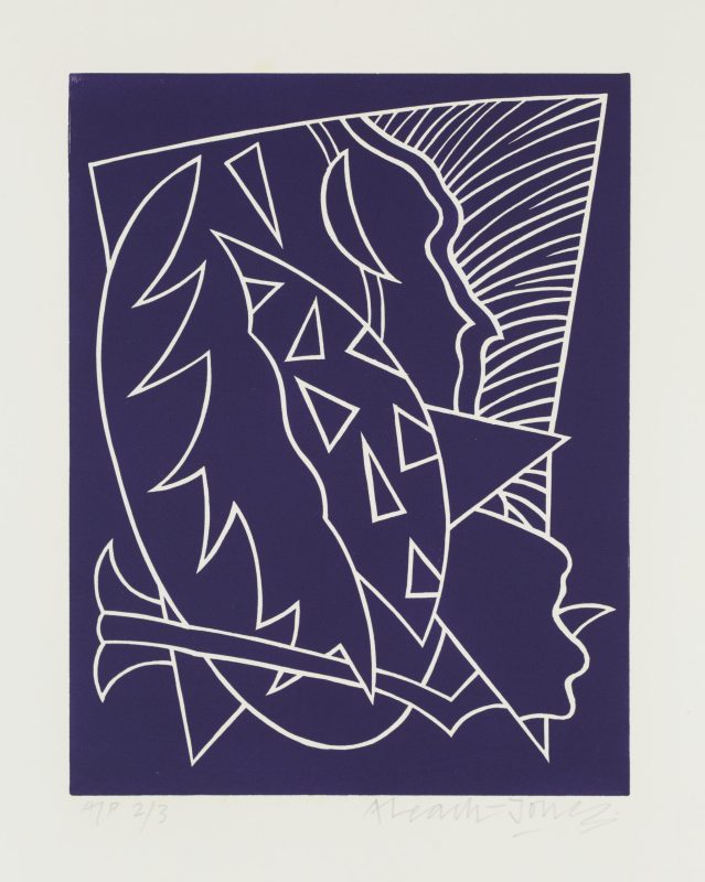 Alun Leach-Jones 'Lupercalia 3' 1983 linocut, from edition of 3 Artist Proofs 30 x 24 cm $300
