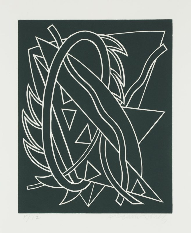 Alun Leach-Jones 'Lupercalia 5' 1983 linocut, from edition of 12 30 x 24 cm $300