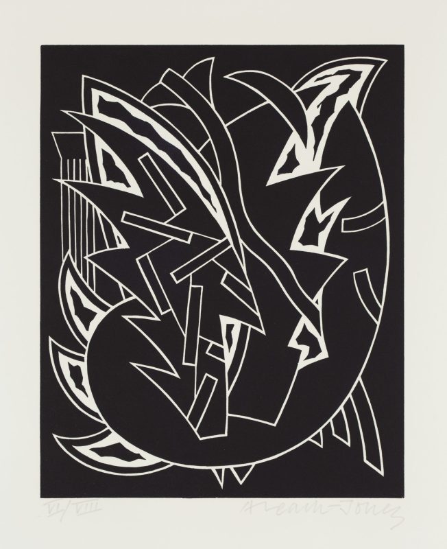 Alun Leach-Jones 'Lupercalia 6' 1983 linocut, from edition of VIII 30 x 24 cm $300