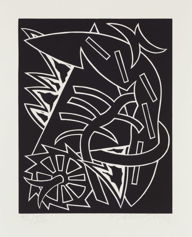 Alun Leach-Jones 'Lupercalia 8' 1983 linocut, from edition of VIII 30 x 24 cm $300