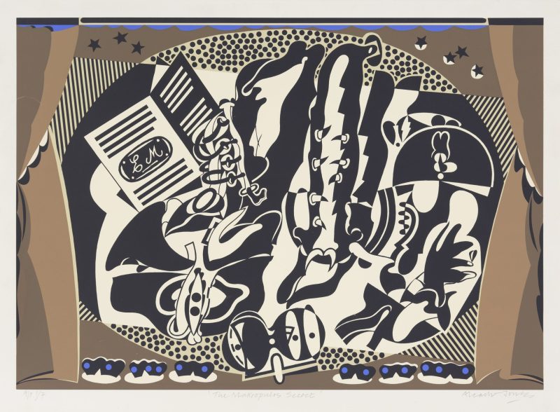 Alun Leach-Jones 'The Makropulos secret after Janacek' 1986 screenprint, from edition of 7 Artist Proofs 50 x 71 cm $900