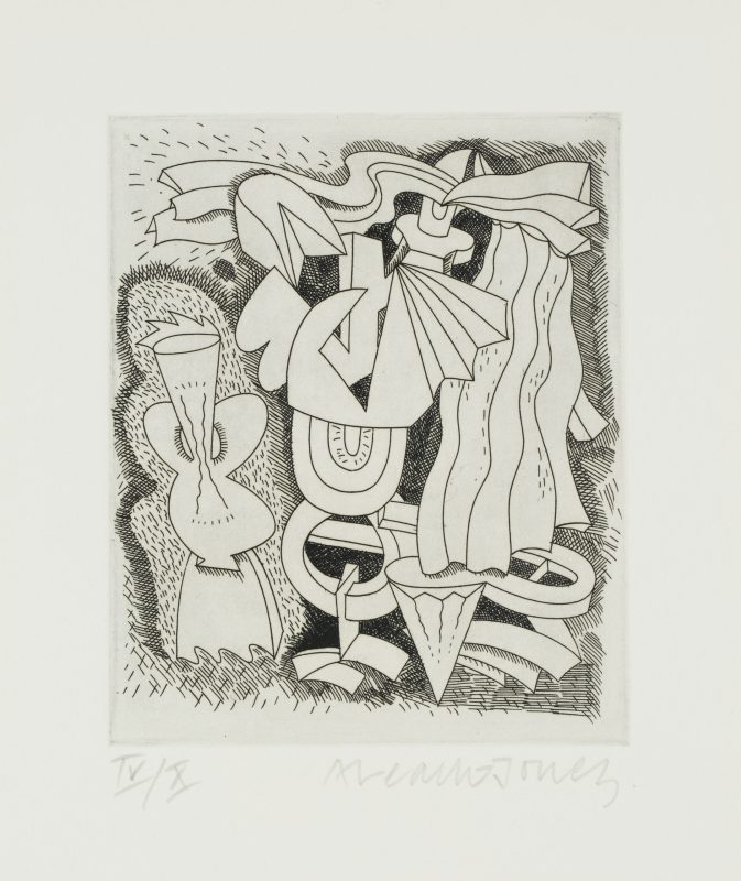 Alun Leach-Jones 'A Studio Book - First Etchings - Number Five' 1987 etching, from edition of X 13 x 10 cm $190