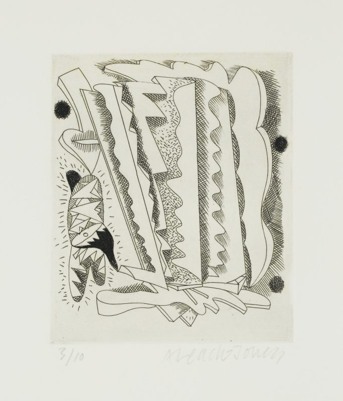 Alun Leach-Jones 'A Studio Book - First Etchings - Number Eight' 1987 etching, from edition of 10 13 x 10 cm $190