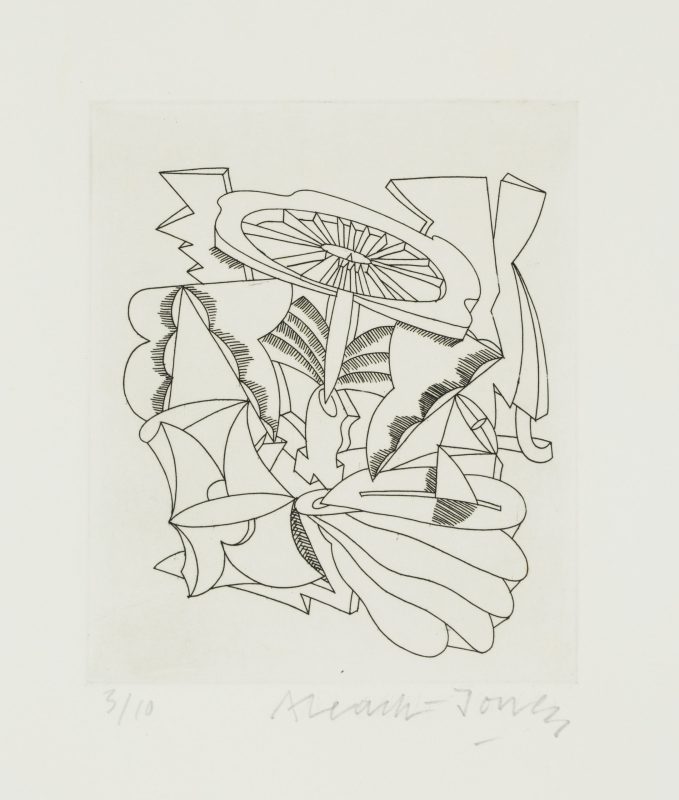 Alun Leach-Jones 'A Studio Book - First Etchings - Number Eleven' 1987 etching, from edition of 10 13 x 10 cm $190