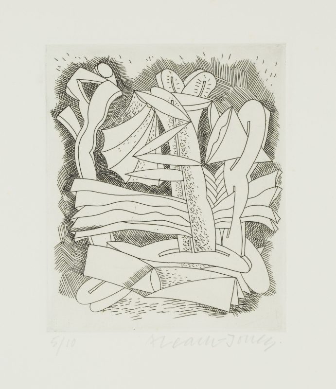 Alun Leach-Jones 'A Studio Book - First Etchings - Number Fourteen' 1987 etching, from edition of 10 13 x 10 cm $190