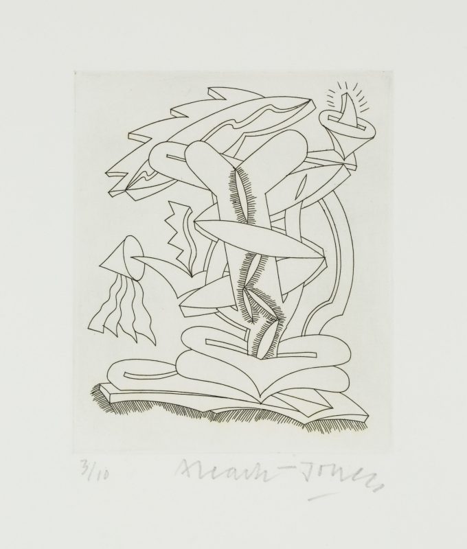 Alun Leach-Jones 'A Studio Book - First Etchings (Fifteen to Eighteen)' 1987 etching, from edition of 10 13 x 10 cm $190