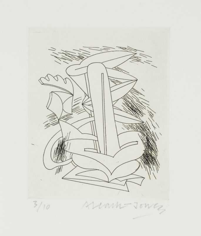 Alun Leach-Jones 'A Studio Book - First Etchings (Fifteen to Eighteen)' 1987 etching, from edition of 10 13 x 10 cm $190
