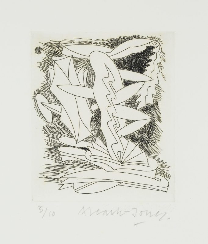 Alun Leach-Jones 'A Studio Book - First Etchings (Fifteen to Eighteen)' 1987 etching, from edition of 10 13 x 10 cm $190