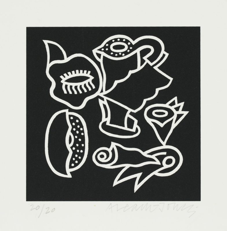 Alun Leach-Jones 'Air and Stone' 1988 screenprint, from edition of 20 17 x 17 cm $500