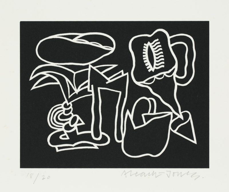 Alun Leach-Jones 'Air and Stone' 1988 screenprint, from edition of 20 17 x 21 cm $500