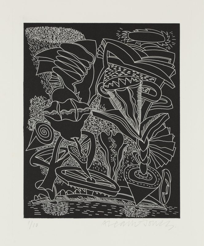 Alun Leach-Jones 'The country beyond the stars' 1989 etching, from edition of 10 25.2 x 20.2 cm $300