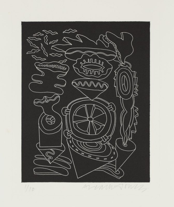 Alun Leach-Jones 'The country beyond the stars' 1989 etching, from edition of 10 25.2 x 20.2 cm $300