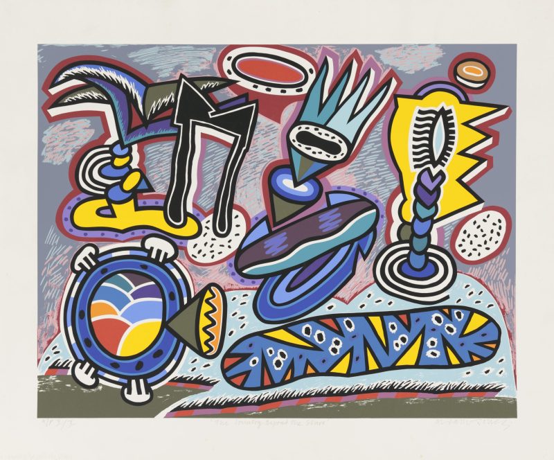 Alun Leach-Jones 'The country beyond the stars' 1992 screenprint, from edition of XX Artist Proofs 59 x 76 cm $900