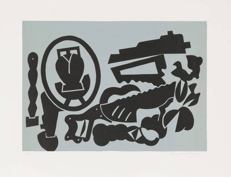 Alun Leach-Jones 'The plain sense of things 2' 2004 linocut and lithograph, Artist Proof 41 x 58 cm $700