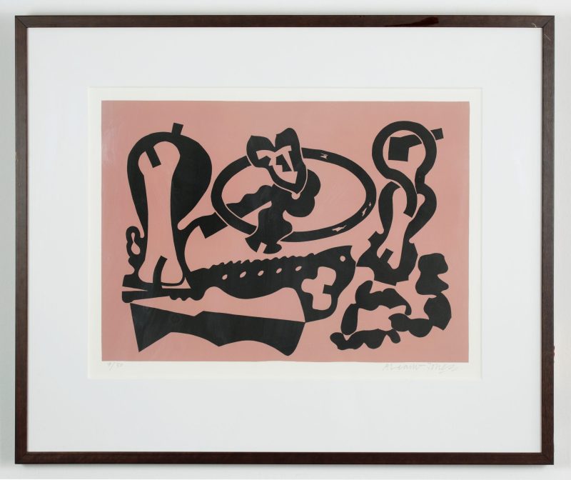 Alun Leach-Jones 'The plain sense of things 4' 2004 framed linocut and lithograph, from edition of 30 41 x 58 cm $900