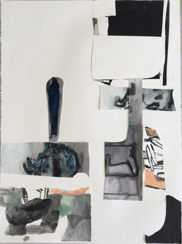 Amber Wallis 'Untitled Collage 2' 2018 Gouache 87 x 62 cm $2,200 framed