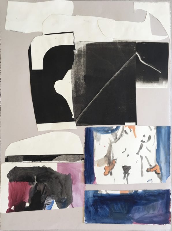 Amber Wallis 'Untitled Collage 4' 2018 Gouache 87 x 62 cm $1,900 unframed