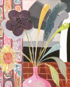 Leo Coyte 'Untitled (Flowers)' 2015 oil on canvas 45.5 x 55.5 cm
