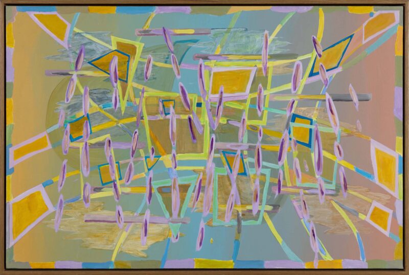 Virginia Cuppaidge 'Spring wisteria' 2022 acrylic on canvas 60 x 90 cm $6,000