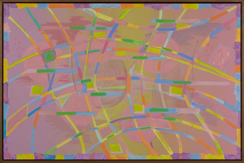 Virginia Cuppaidge 'Early blossoms' 2022 acrylic on canvas 60 x 90 cm