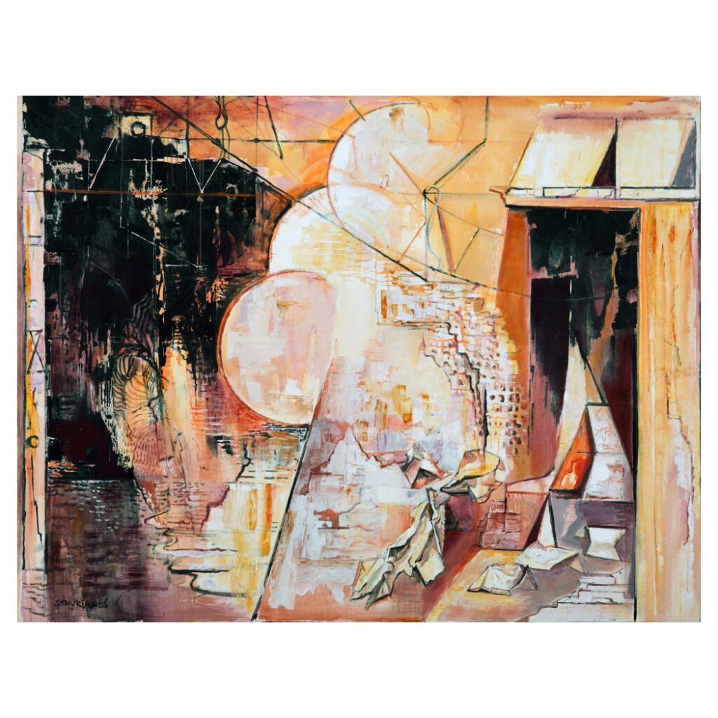 Stavrianos Wendy, Meditations, 135x175cms,acrylic on canvas, 2022-23. 2