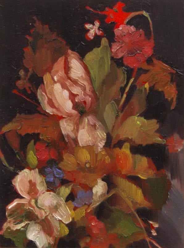 Karla Marchesi 'Untitled (Miniature 4)' 2018 oil on plexiglass 10 x 8 cm