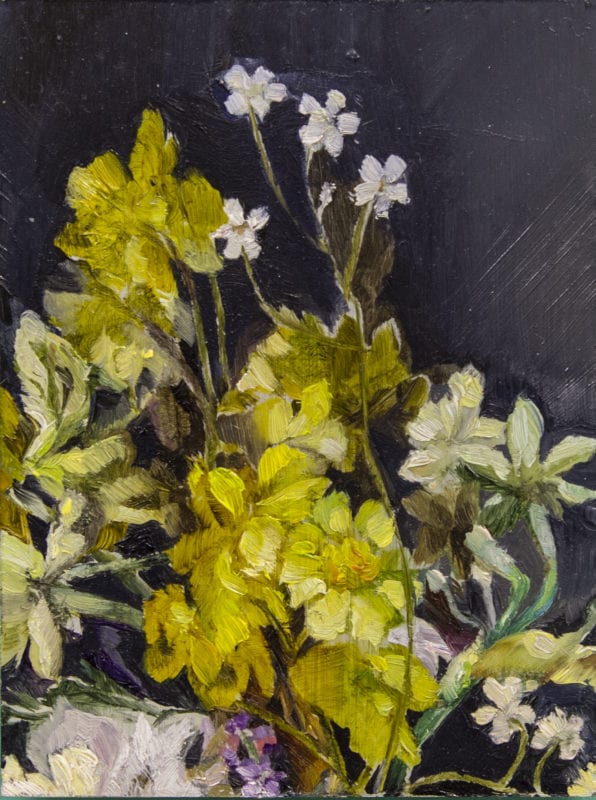 Karla Marchesi 'Untitled (Miniature 5)' 2018 oil on plexiglass 10 x 8 cm