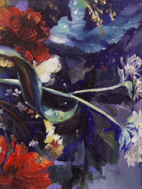 Karla Marchesi 'Untitled (Miniature 6)' 2018 oil on plexiglass 10 x 8 cm